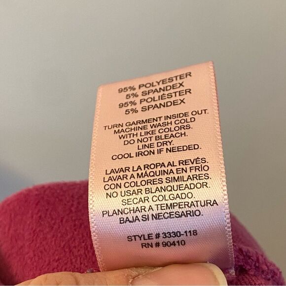 Juicy Couture hot Pink Velour velvet Jogger Gold Embroidered Logo y2k 90s XL - Picture 10 of 10